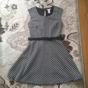 Flirty Black and White Dress